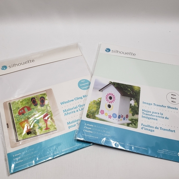 New Silhouette Window Cling Material & Image Transfer Sheets Arts & Crafts - Picture 2 of 13